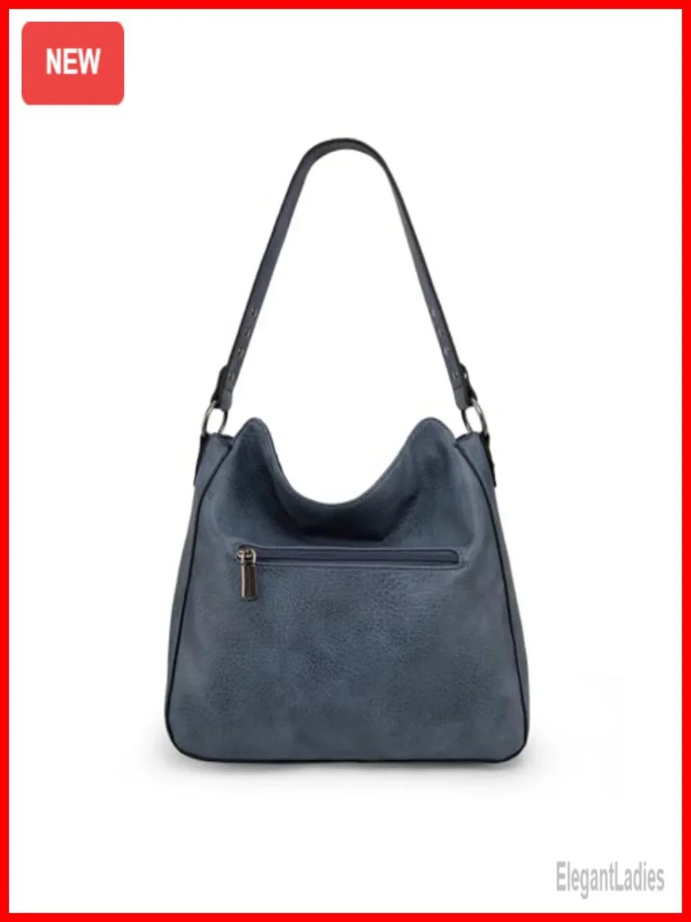 Pebbled Vegan Leather Hobo Bag Crossbody Purse with Stud Accents